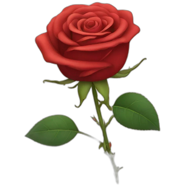 Red rose emoji