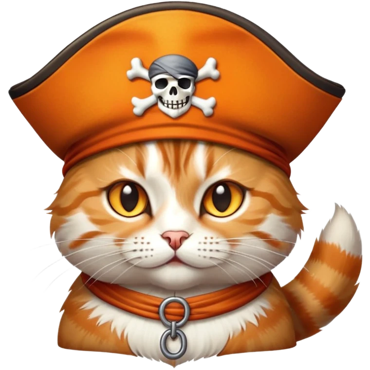 gatto con cappello da pirata emoji