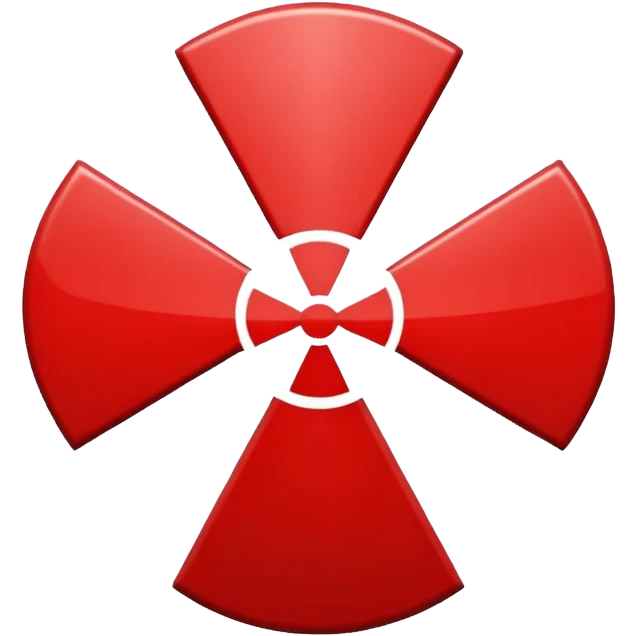 medical cross with radiation symbol emoji