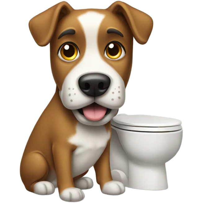 toliet dog emoji