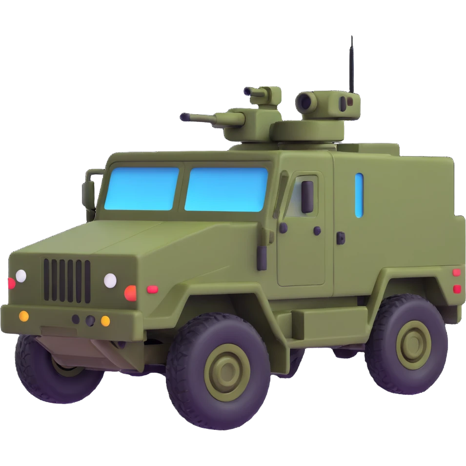 military vehicle from Arma Reforger game emoji