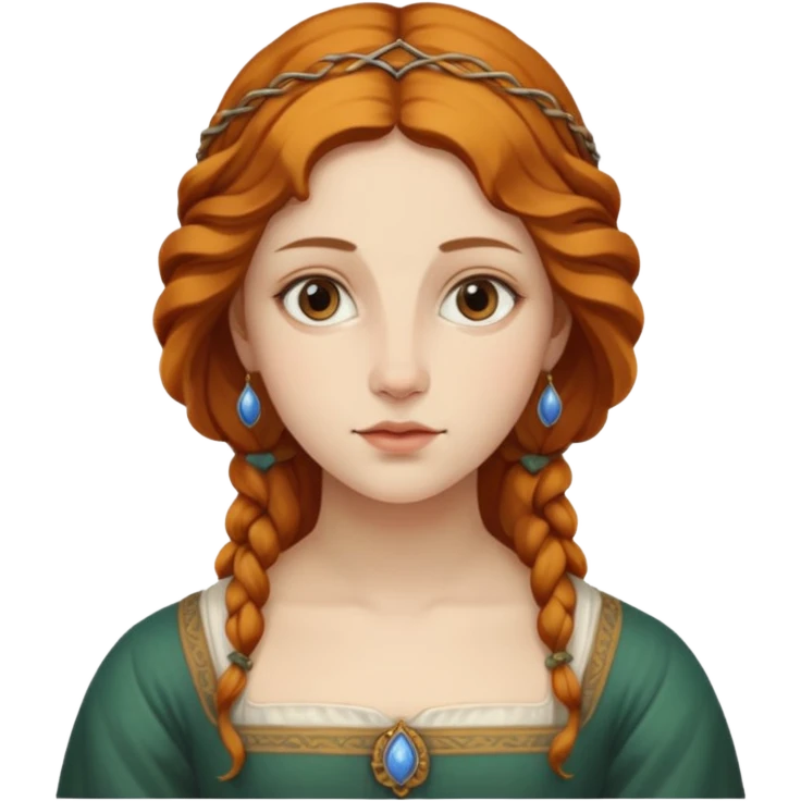 Renaissnace Mona Lisa painting emoji