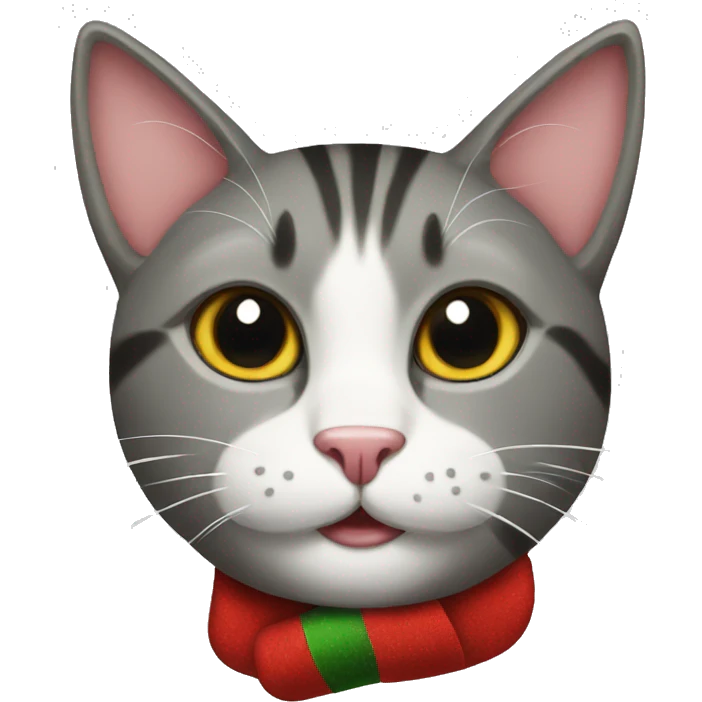 Christmas cat emoji