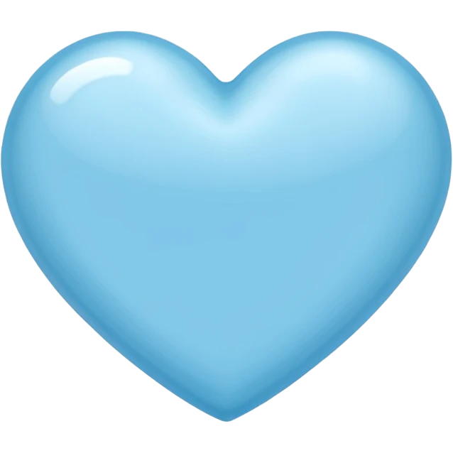 Light blu heart emoji