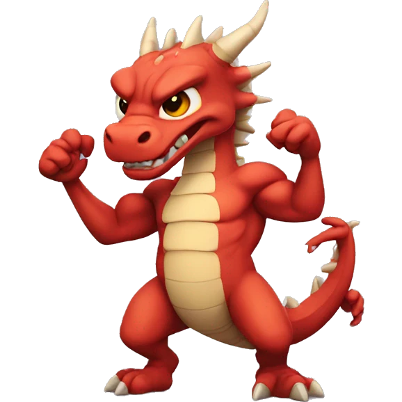 dragon with muscles emoji