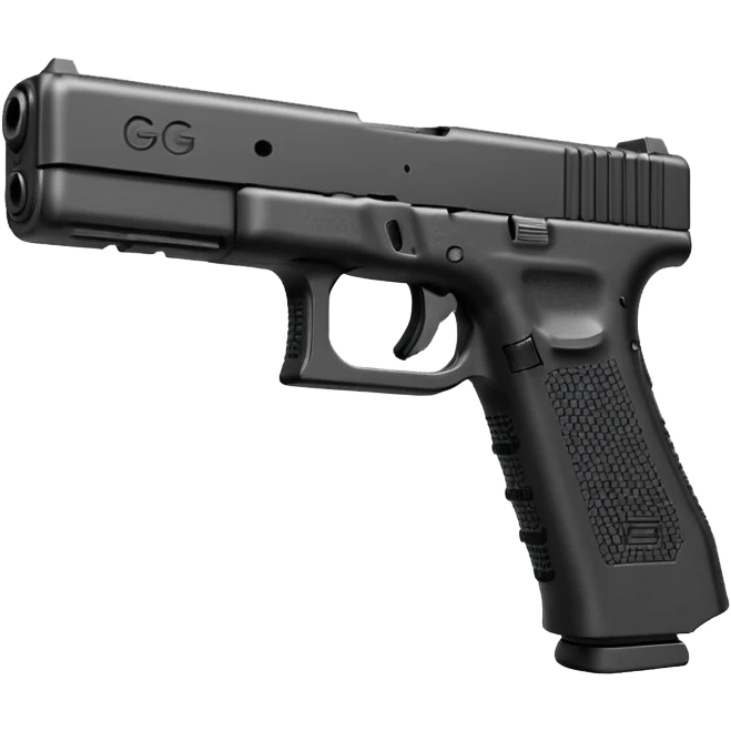 Glock 17 with an extended magazine emoji