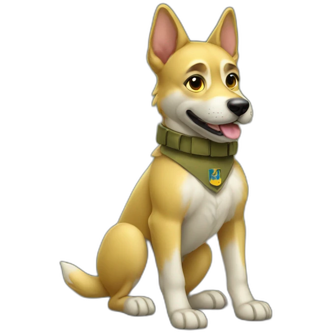 ukrainian army dog emoji