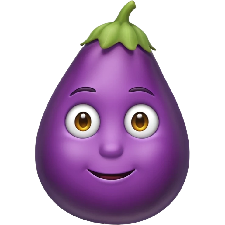 thinking emoji sucking on aubergine 🍆  emoji