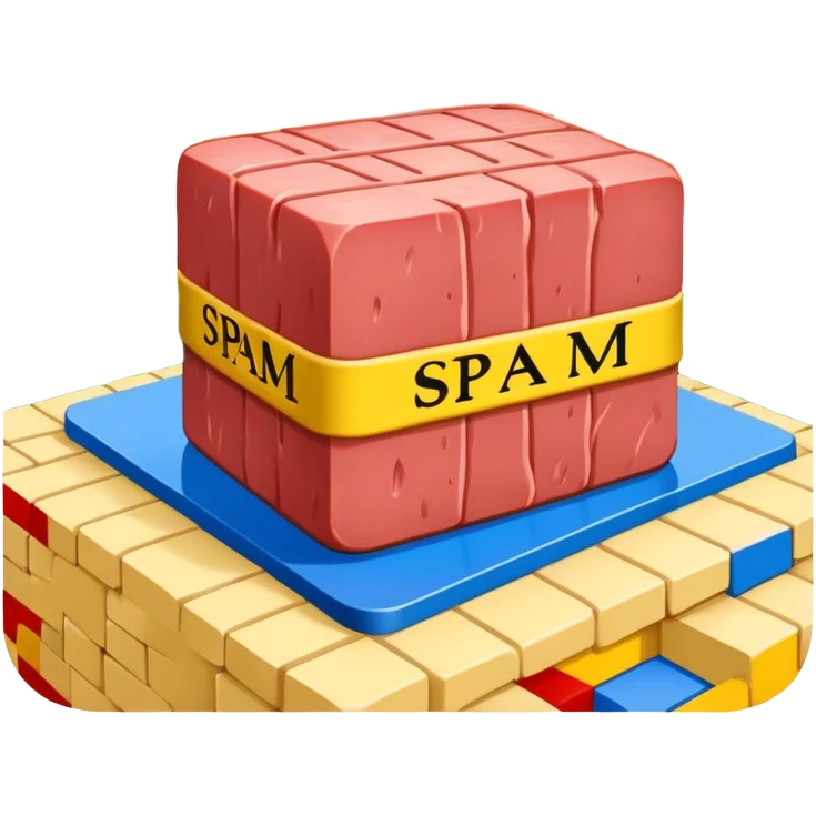  spam meat mondrian style paris landscape  emoji