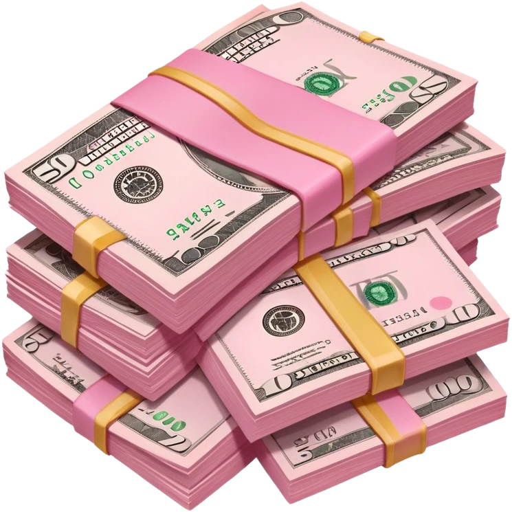 Pink money  emoji