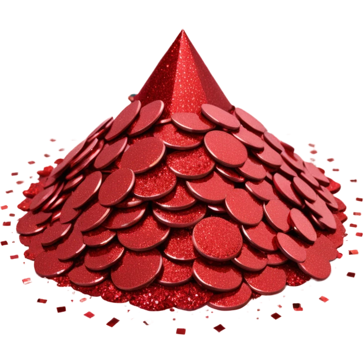glitter red office emoji