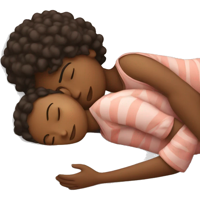 girl sleeping with boyfriend  emoji