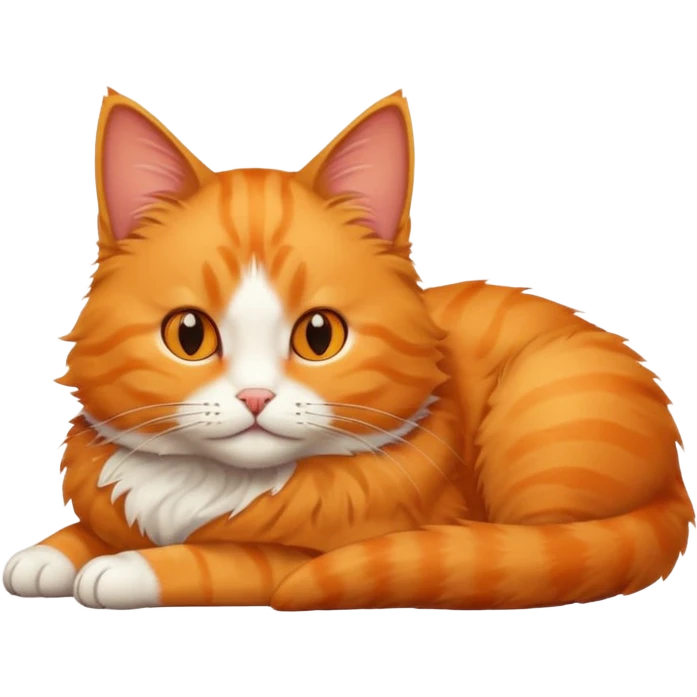 Cat who is laying on the floor emoji