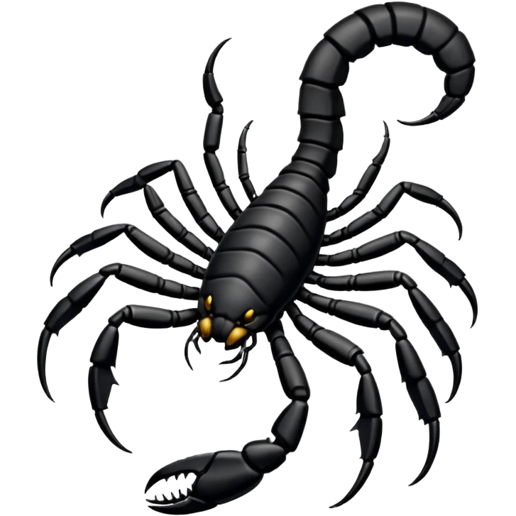Scorpion noir emoji