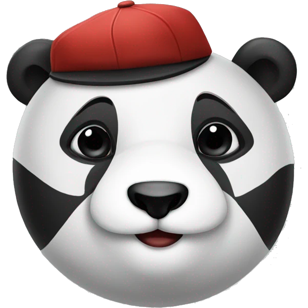 panda con gorra emoji