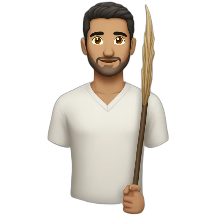 Oussama Ben Lade with long barb emoji
