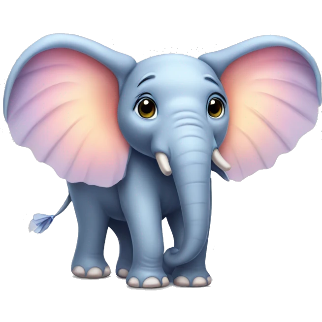 Elephant with fairy wings  emoji