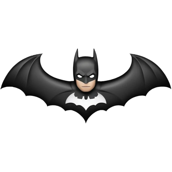 Batman's bat logo emoji