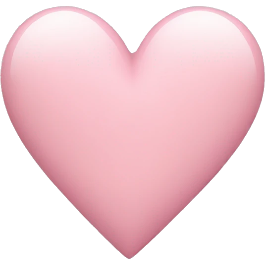 light pink heart emoji