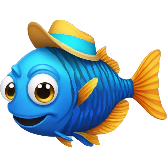 Fish with sombrero emoji