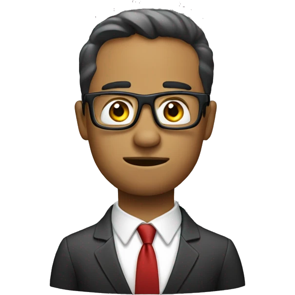 bussines man saying "no" emoji