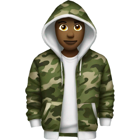camo hoodie  emoji