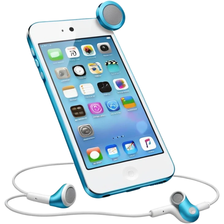 iPod touch 8 with earpiece speaker and running iOS 7 emoji