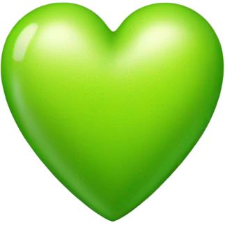 Corazón verde limón  emoji