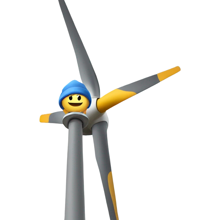 Guy on a wind turbine emoji