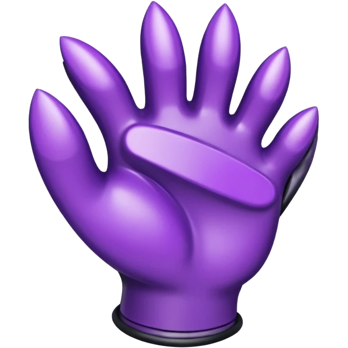 Purple claw clip emoji
