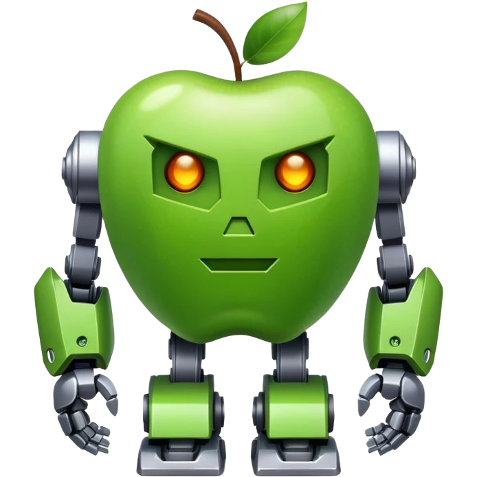 decipticone  robot green apple emoji