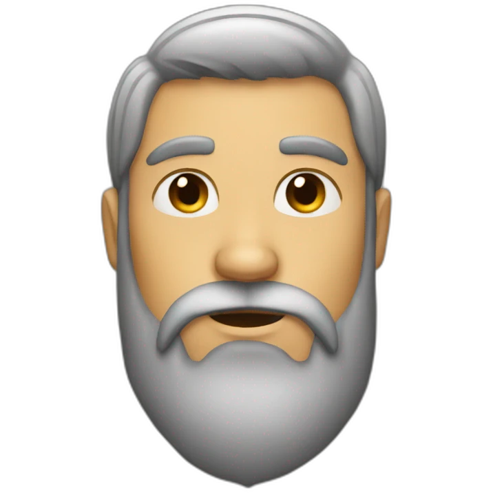 Beard man emoji