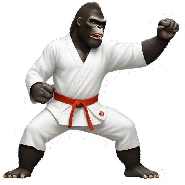 king kong KARATE CHOPPING emoji