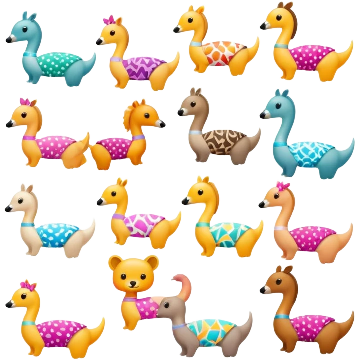 Animals in bikinis emoji