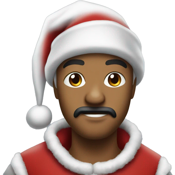 A santa claws that’s a rap gangsta emoji
