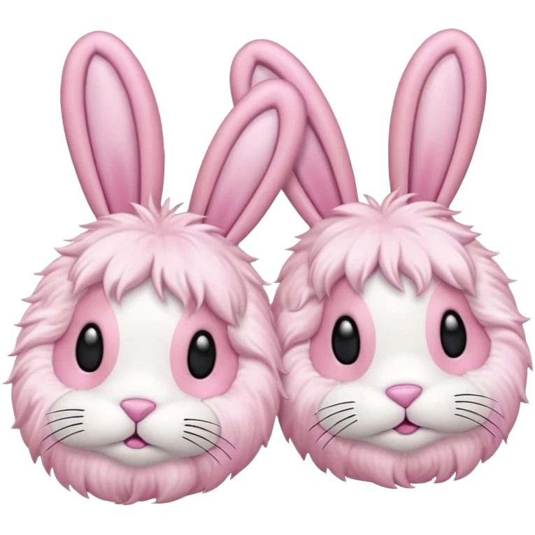 pink bunny slippers emoji