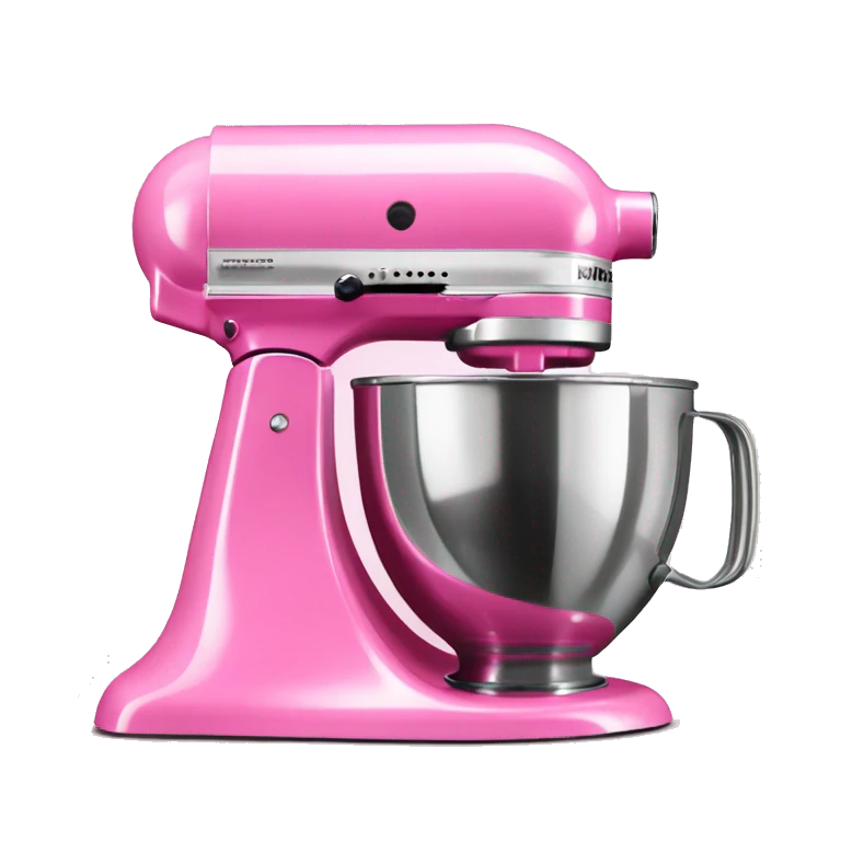 Realistic bubblegum pink kitchenaid mixer  emoji