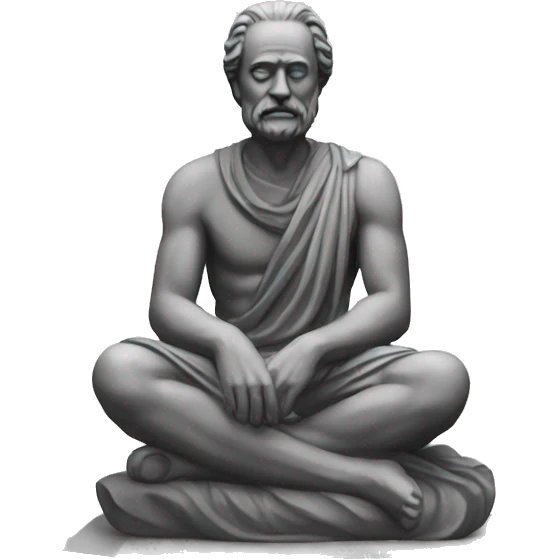 sitting-philosopher-statue emoji