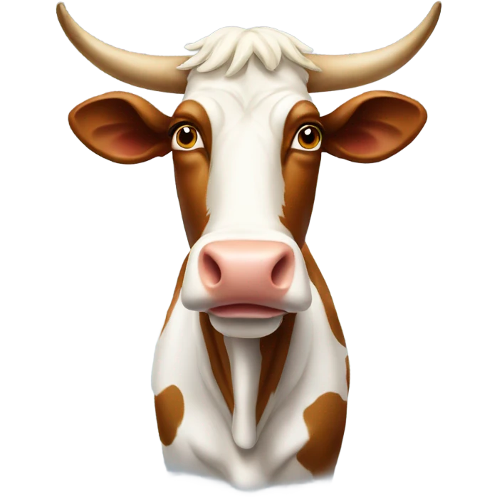 Majestic cow emoji