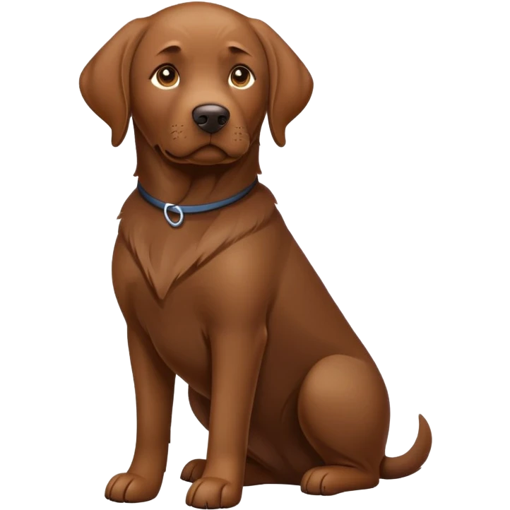 Brown lab emoji