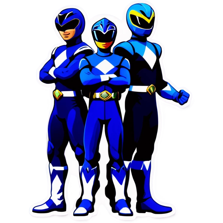 All blue power rangers together  emoji