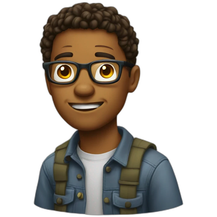 Young geek mad 😤 emoji