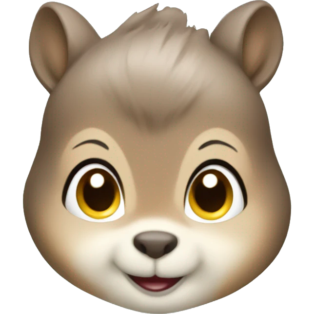 Cute female squirrel  emoji