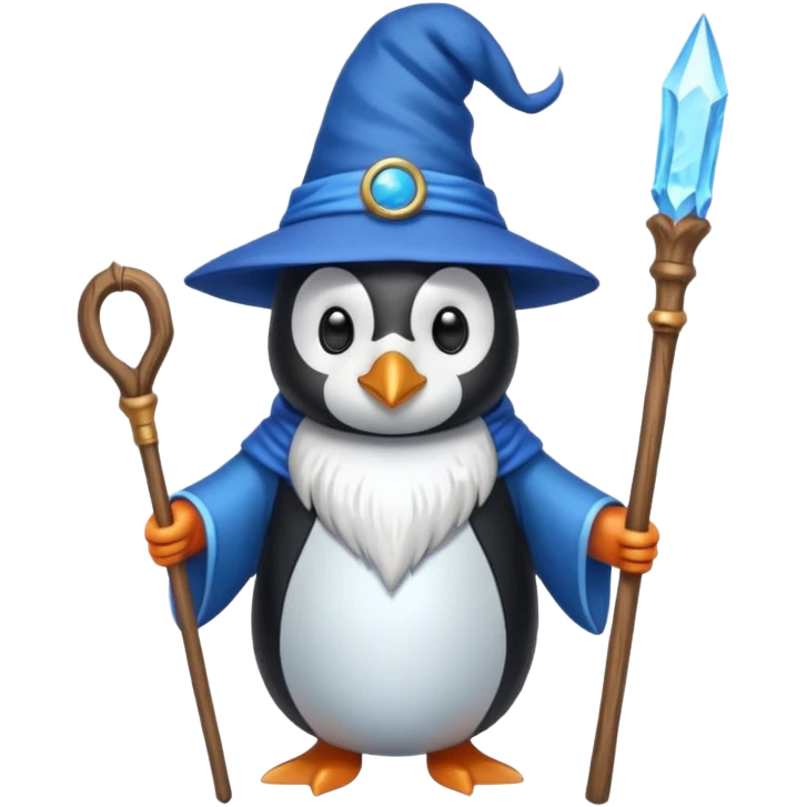 Penguin Wizard emoji
