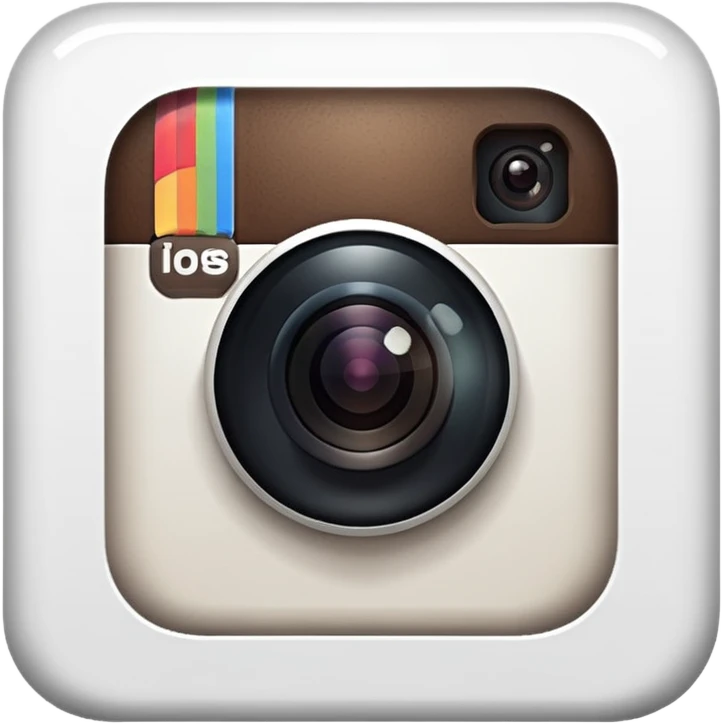 Instagram white and black emoji