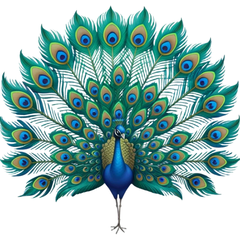 Peacock feather emoji
