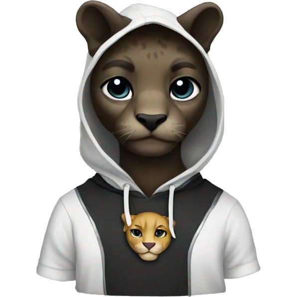 Panther with hoodie  emoji