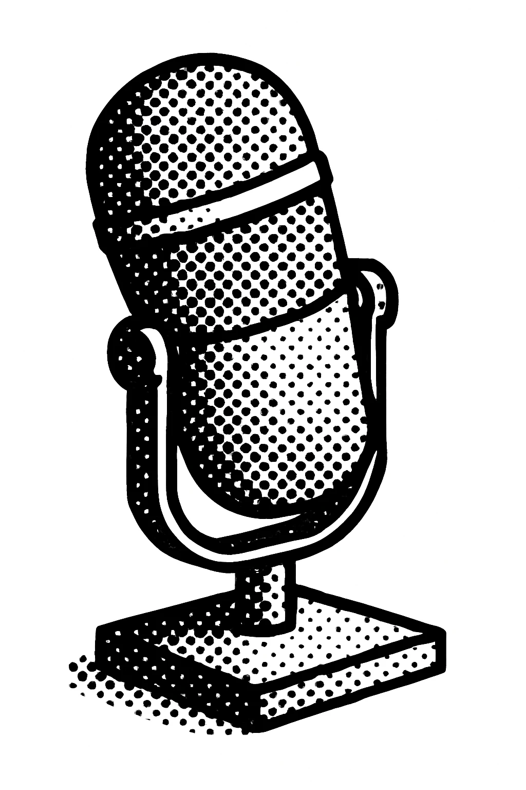 modern microphone emoji