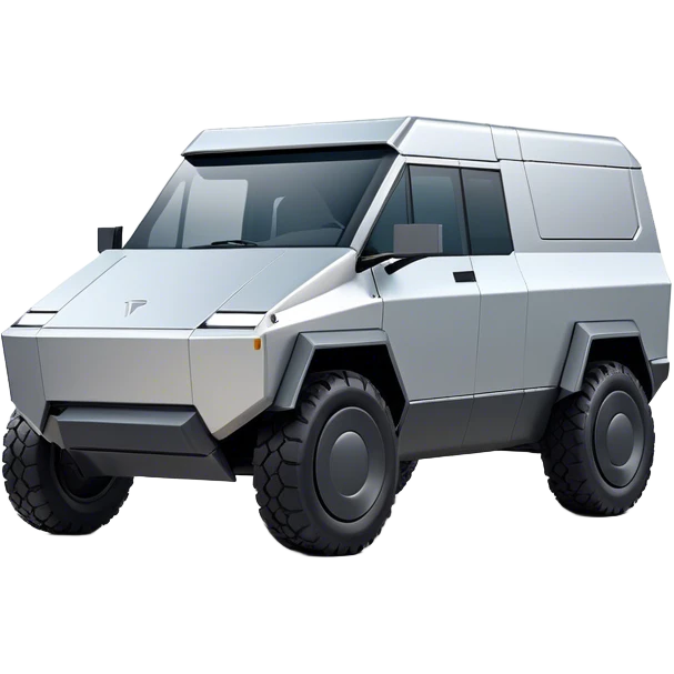 Tesla Cybertruck - Tesla (Model Year: 2022) (Iconic colour: Silver) emoji