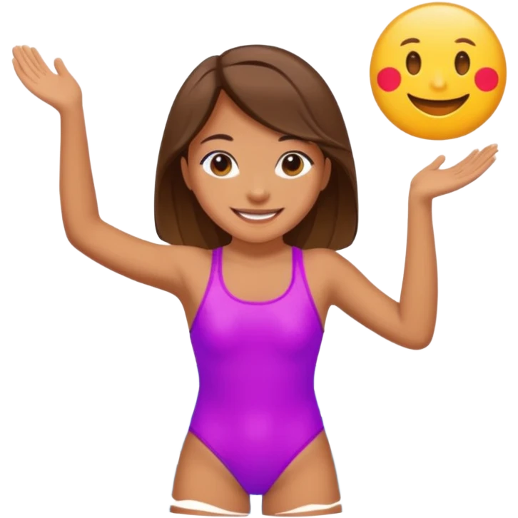 A girl in swimsuit emoji